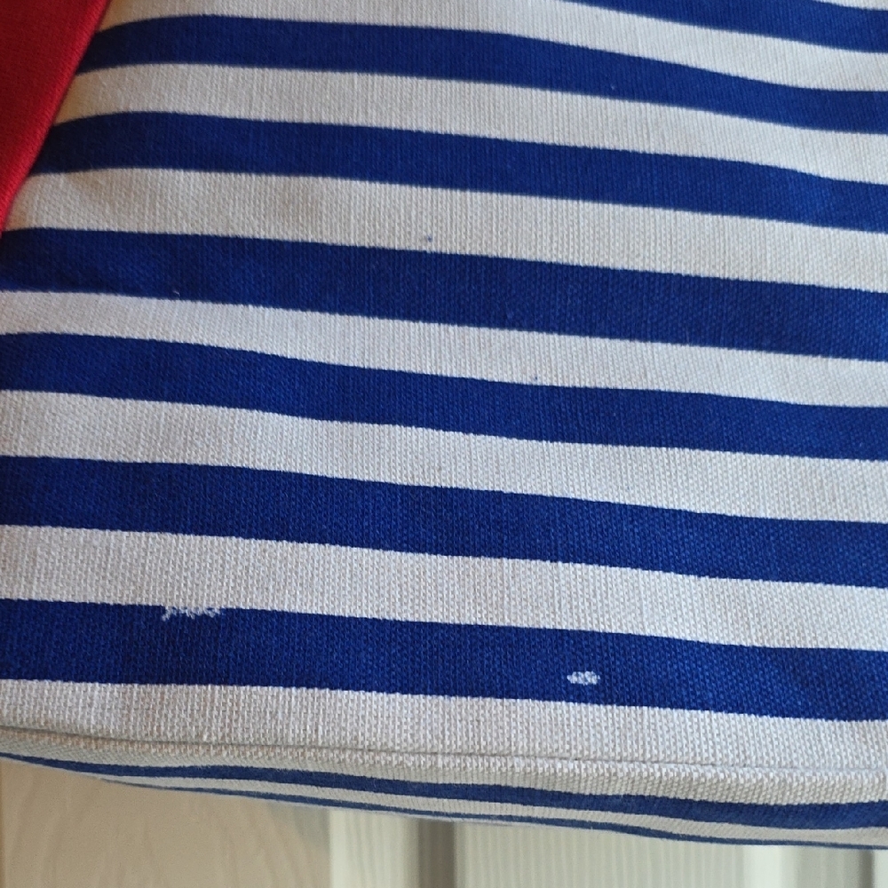 Red and Blue Striped Tote Bag NWOT - Picture 4 of 6